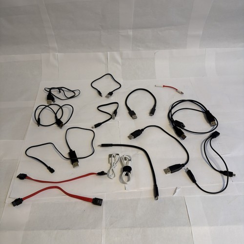 Computer cables bulk lot - cables, short